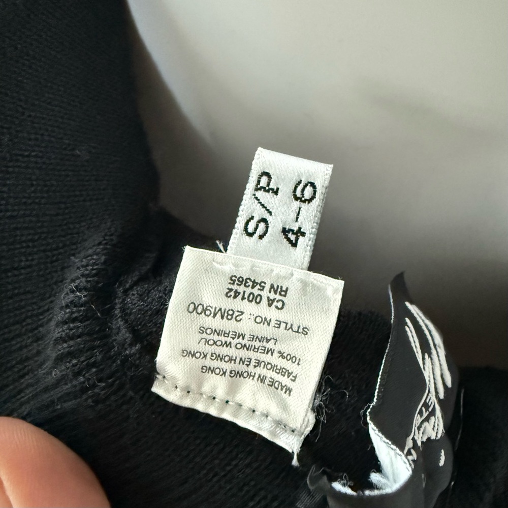 Peter Nygard Black Knit Merino Wool Trousers - Picture 10 of 10